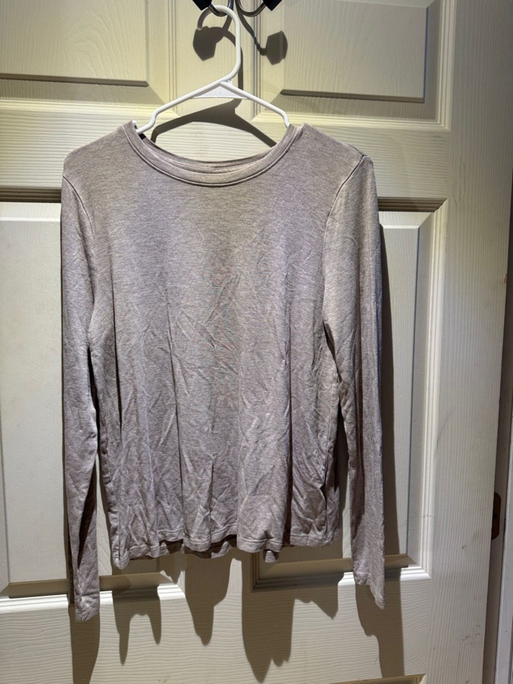 a new day Taupe Crewneck Top